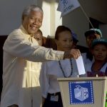 Oswald Azumah, Nelson Mandela elected President