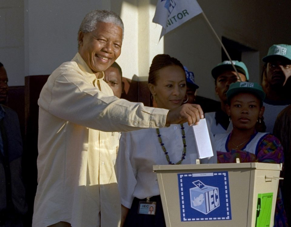 Oswald Azumah, Nelson Mandela elected President